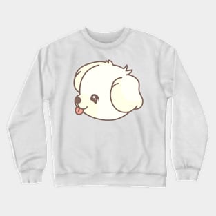 cute puppy face Crewneck Sweatshirt